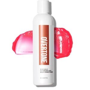Overtone Rose Gold Daily Conditioner for Brown Hair - Pink